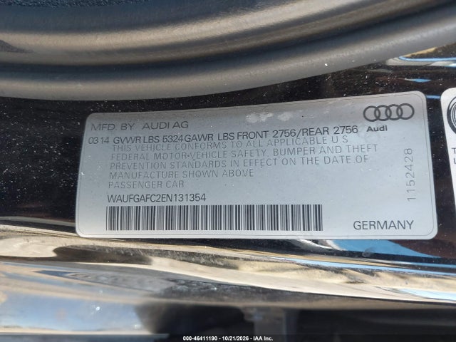Продажа на аукционе авто 2014 Audi A6 3.0t Premium Plus, vin: WAUFGAFC2EN131354, номер лота: 46411190