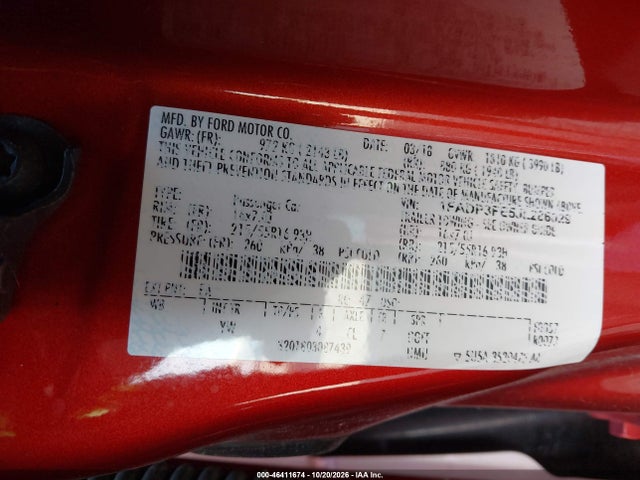 1FADP3FE5JL286029 Ford FOCUS SE