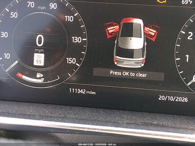 2020 Land Rover Range Rover Hse მანქანა იყიდება აუქციონზე, vin: SALGS2RU9LA402875, აუქციონის ნომერი: 46412188