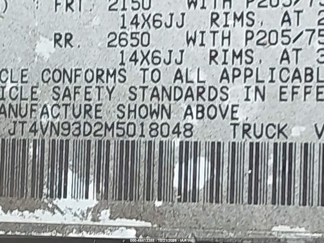 Продажа на аукционе авто 1991 Toyota Pickup 1/2 Ton Ex Lng Whlbse Dlx, vin: JT4VN93D2M5018048, номер лота: 46413388