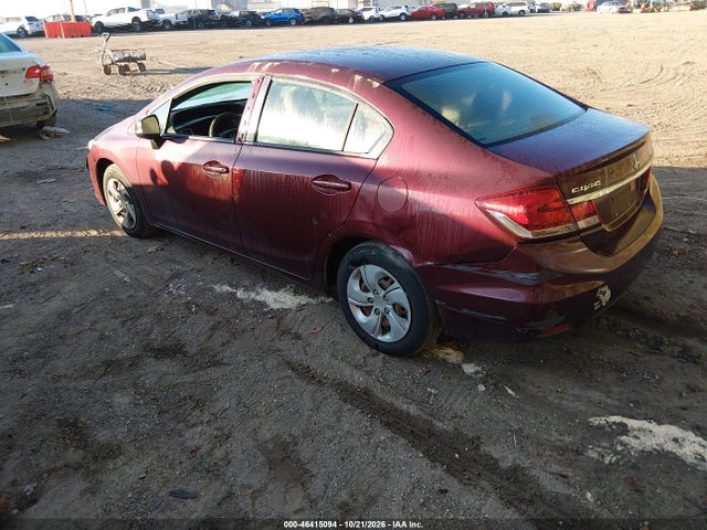 Продажа на аукционе авто 2013 Honda Civic Lx, vin: 2HGFB2F55DH595790, номер лота: 46415094
