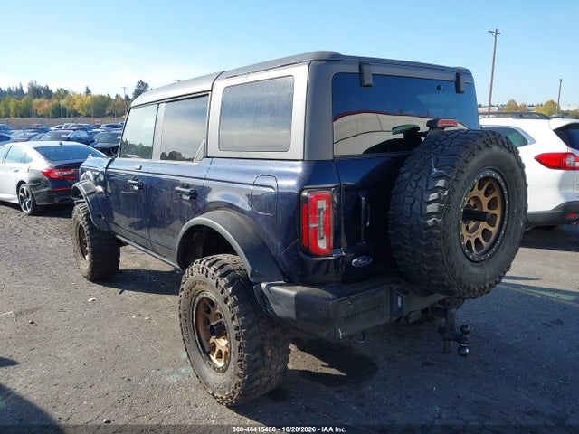 46415480 :رقم المزاد ، 1FMEE5DP9MLA66932 vin ، 2021 Ford Bronco Wildtrak مزاد بيع