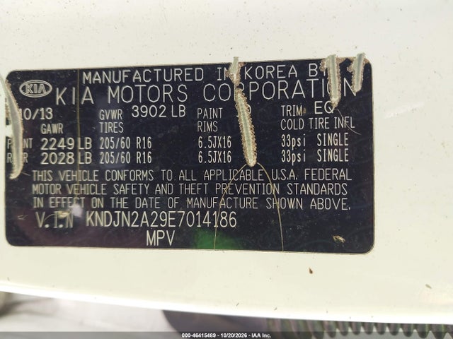 KIA Soul 2014 KNDJN2A29E7014186 Image 9
