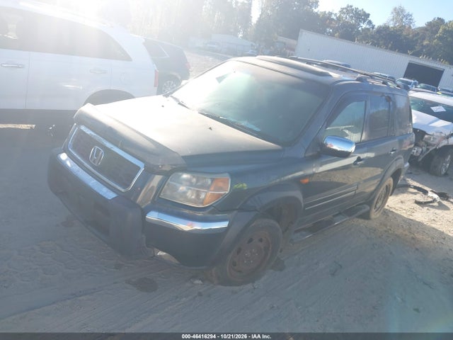 2006 Honda Pilot Ex-l მანქანა იყიდება აუქციონზე, vin: 5FNYF28516B005473, აუქციონის ნომერი: 46416294