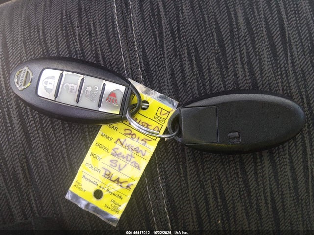 46417012 :رقم المزاد ، 3N1AB7AP2FY227548 vin ، 2015 Nissan Sentra Sv مزاد بيع