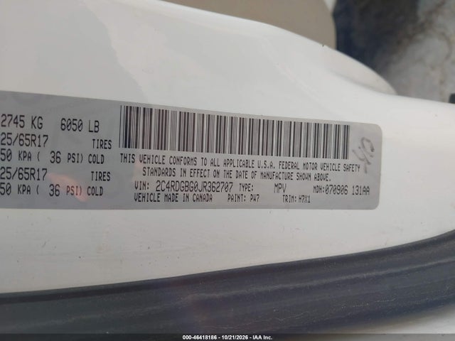 Dodge Grand Caravan Se 2018 2C4RDGBG0JR362707 Image 9