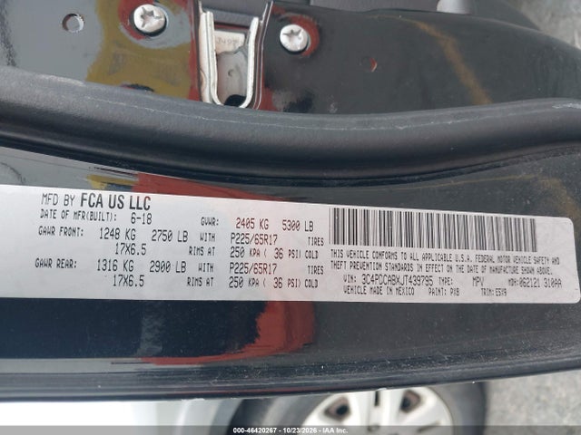 Dodge JOURNEY SE 2018 3C4PDCABXJT439795 Image 9