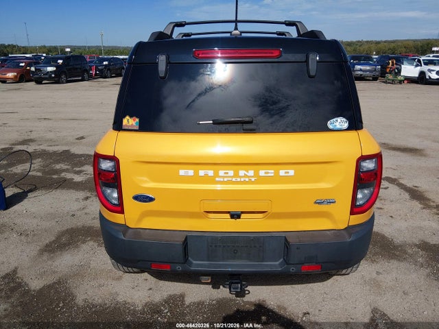 46420326 :رقم المزاد ، 3FMCR9D97NRD62054 vin ، 2022 Ford Bronco Sport Badlands مزاد بيع