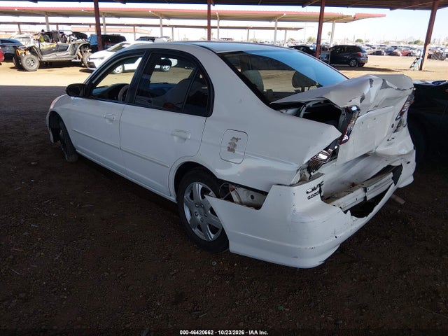 46420662 :رقم المزاد ، 2HGES16534H545721 vin ، 2004 Honda Civic Lx مزاد بيع