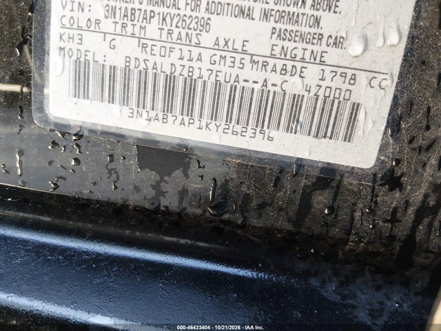 Aukcja sprzedaży 2019 Nissan Sentra Sv, vin: 3N1AB7AP1KY262396, numer aukcji: 46423404