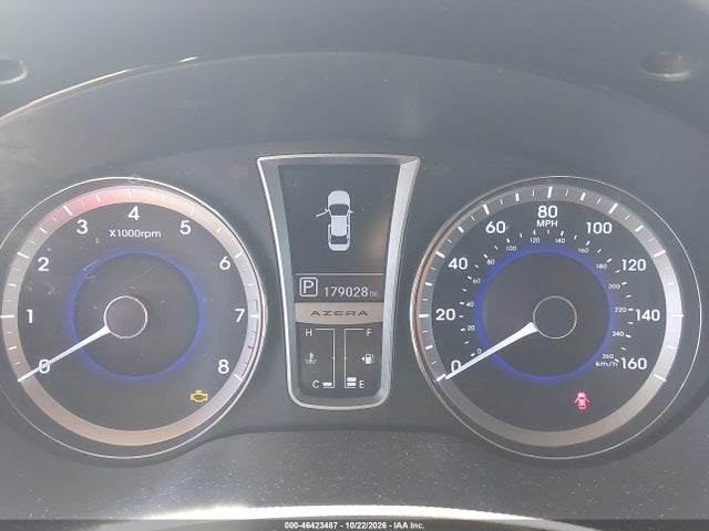 46423487 :رقم المزاد ، KMHFH4JG4DA212420 vin ، 2013 Hyundai Azera مزاد بيع
