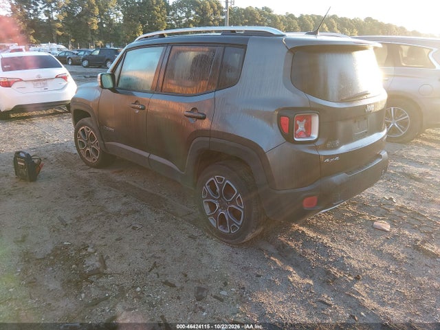 Aukcja sprzedaży 2017 Jeep Renegade Limited 4x4, vin: ZACCJBDB2HPF42871, numer aukcji: 46424115