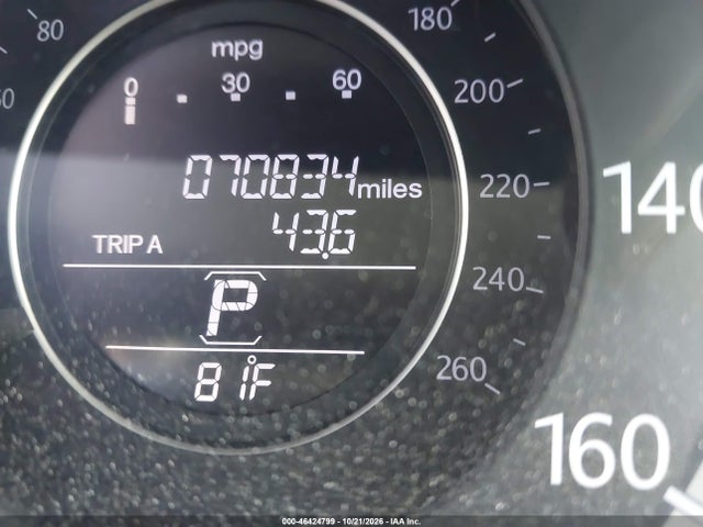 46424799 :رقم المزاد ، 1HGCR2F84DA190589 vin ، 2013 Honda Accord Ex-l مزاد بيع