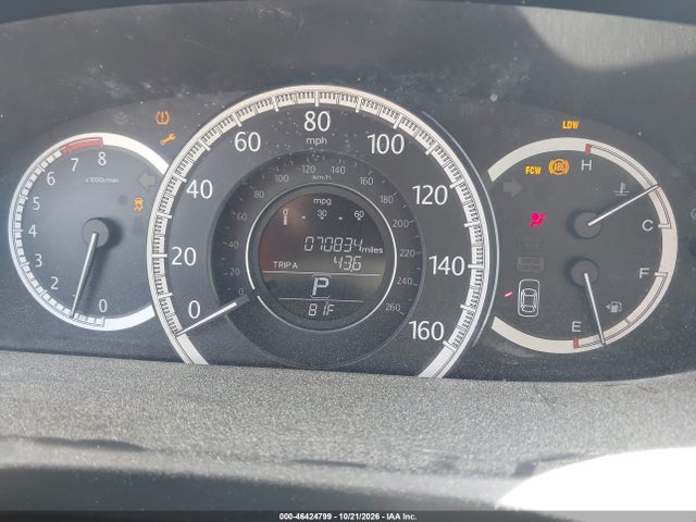 46424799 :رقم المزاد ، 1HGCR2F84DA190589 vin ، 2013 Honda Accord Ex-l مزاد بيع