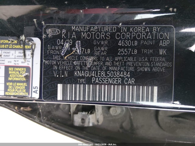 KIA Optima Hybrid Ex 2020 KNAGU4LE8L5038484 Image 9