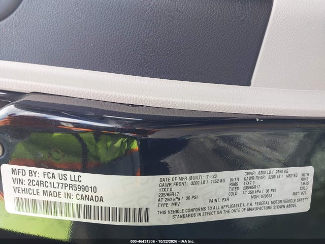 Chrysler Pacifica Hybrid Touring L 2023 2C4RC1L77PR599010 Image 9