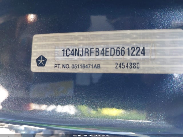 Продаж на аукціоні авто 2014 Jeep Patriot Latitude, vin: 1C4NJRFB4ED661224, номер лоту: 46431886