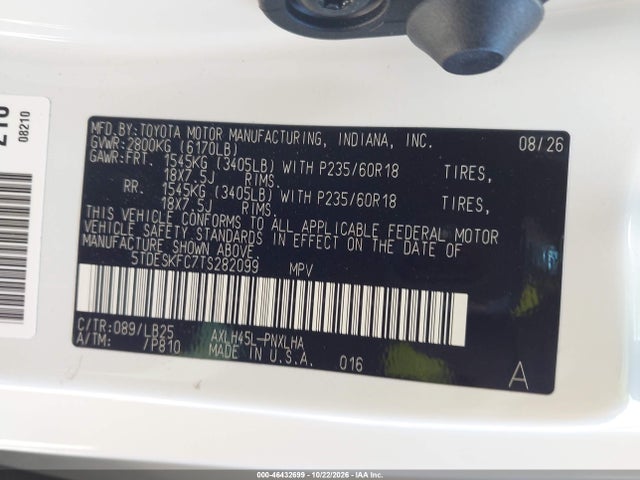 Toyota Sienna Platinum 2026 5TDESKFC7TS282099 Image 9