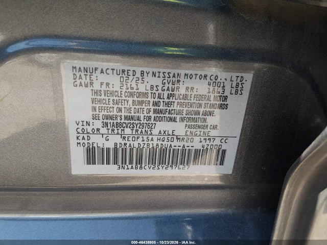 Nissan SENTRA SV 2025 3N1AB8CV2SY297627 Image 9