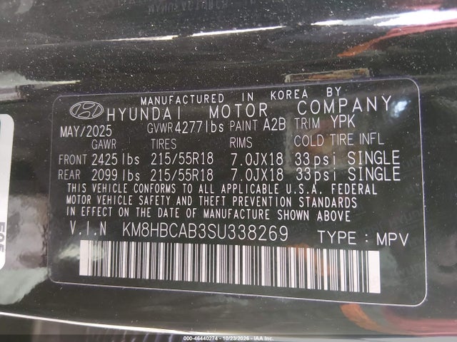 Hyundai Kona Sel 2025 KM8HBCAB3SU338269 Image 9