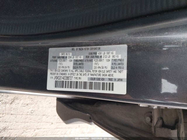 Aukcja sprzedaży 2014 Mazda Cx-5 Touring, vin: JM3KE2CY4E0366727, numer aukcji: 46460291