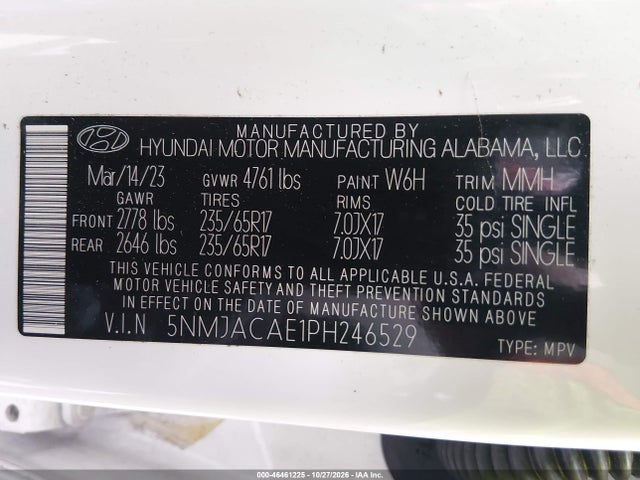 Hyundai TUCSON SE 2023 5NMJACAE1PH246529 Image 9