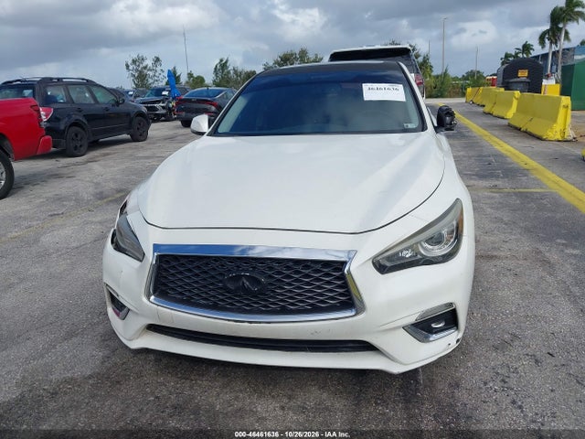 2018 Infiniti Q50 3.0t Luxe მანქანა იყიდება აუქციონზე, vin: JN1EV7AR4JM431516, აუქციონის ნომერი: 46461636