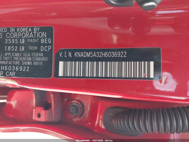 KIA RIO LX 2017 KNADM5A32H6036922 Image 9