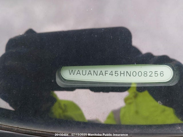 WAUANAF45HN008256 Audi 2017