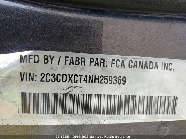 Dodge Charger 2022 2C3CDXCT4NH259369 Image 9