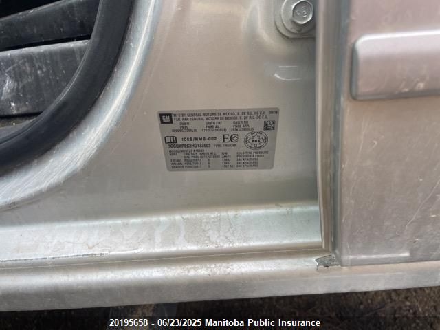 3GCUKREC3HG133653 Chevrolet l83 - sidi: spark ignited direct injection, vvt: variable valve timing, afm, e85 max, alum