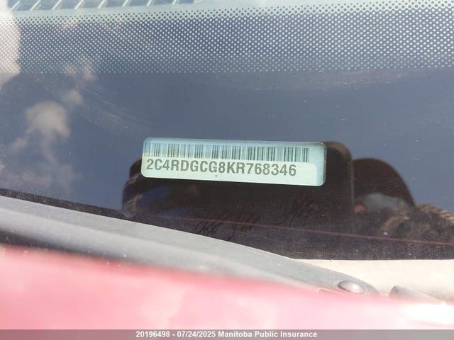 2C4RDGCG8KR768346 Dodge 2019
