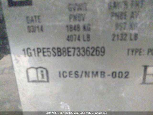 1G1PE5SB8E7336269 Chevrolet LUV