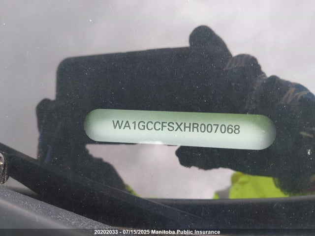 WA1GCCFSXHR007068 Audi 2017