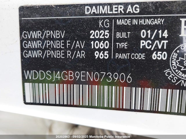 Mercedes Benz Cla-class 2014 WDDSJ4GB9EN073906 Image 8