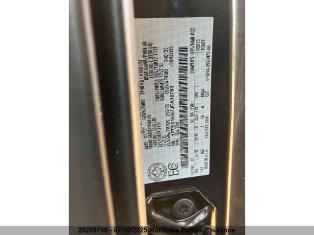 Ford 3.3l tivct 2018 1FTEX1EB7JFA10783 Image 10