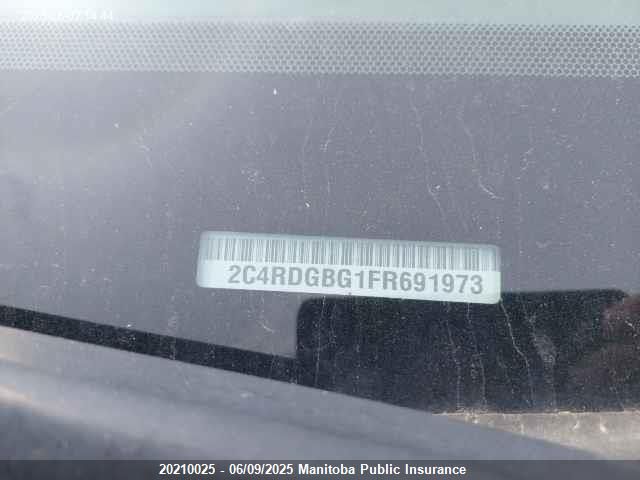 2C4RDGBG1FR691973 Dodge Grand Caravan Se