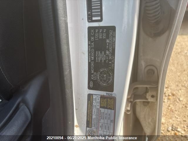 3KPF54AD1LE207562 KIA mpi nu