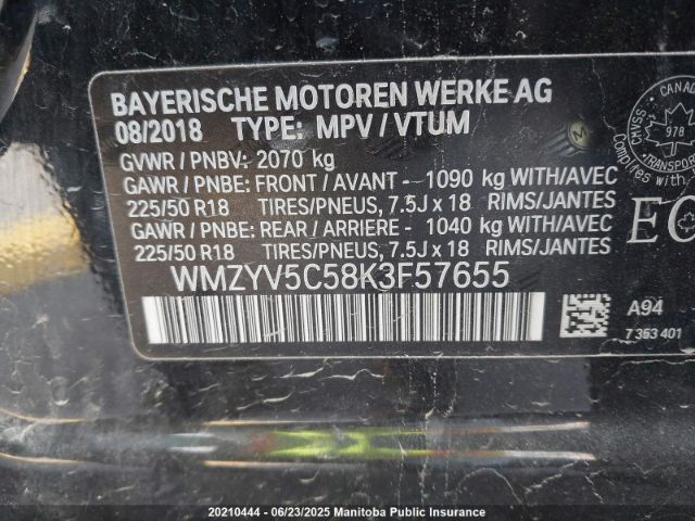 WMZYV5C58K3F57655 Mini Countryman