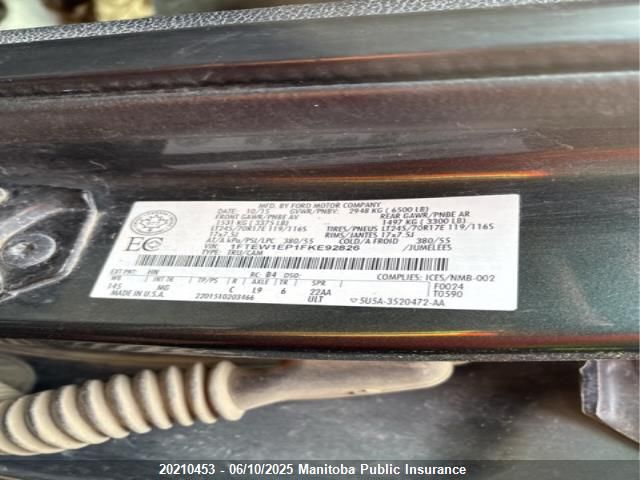 1FTEW1EP1FKE92826 Ford F150 Xlt Supercrew