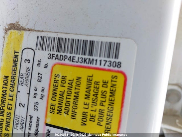 Ford Fiesta 2019 3FADP4EJ3KM117308 Image 9