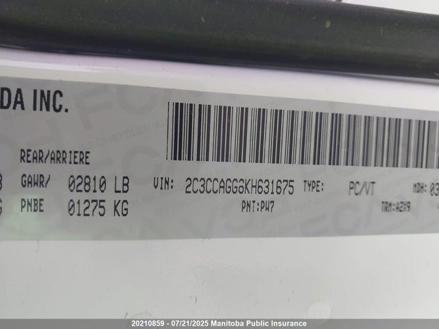 Chrysler 300 2019 2C3CCAGG8KH631675 Image 8