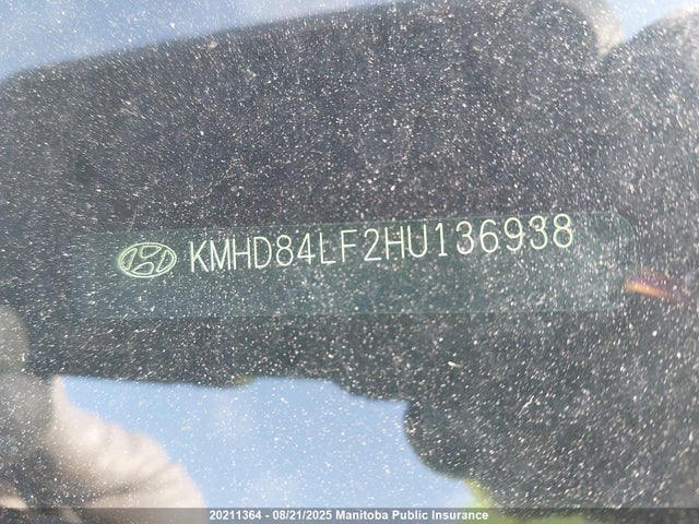 KMHD84LF2HU136938 Hyundai 2017