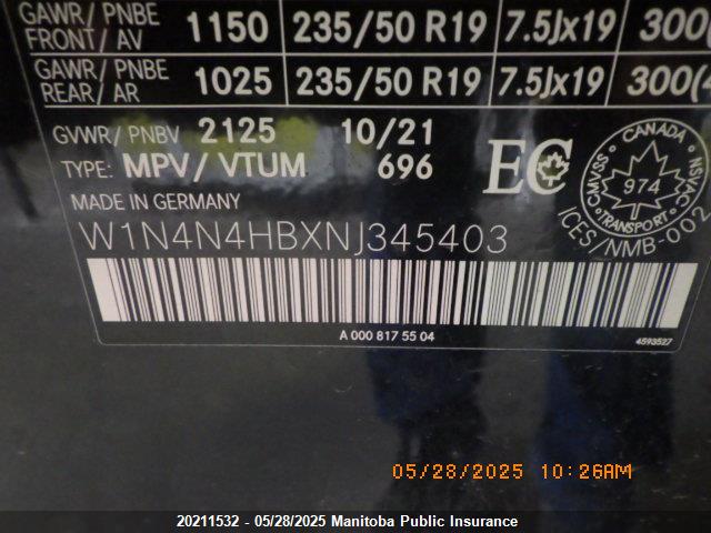 W1N4N4HBXNJ345403 Mercedes Benz M260