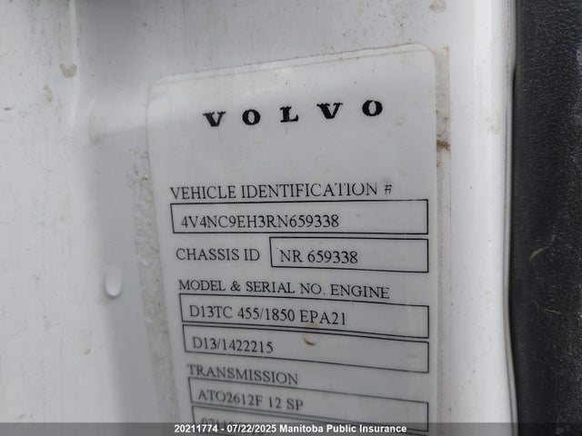 Volvo d13 2024 4V4NC9EH3RN659338 Image 9