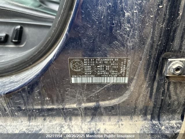 3VWLL7AJ6EM350058 Volkswagen 2014