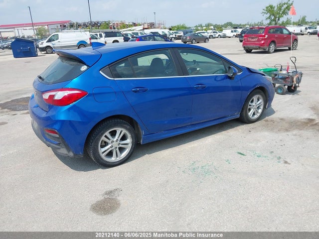 3G1BE6SM4JS654225 Chevrolet CRUZE LT