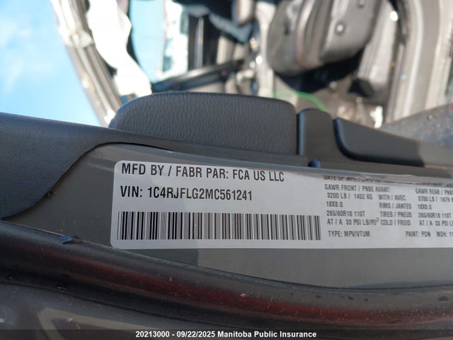 Jeep Grand Cherokee 2021 1C4RJFLG2MC561241 Image 9