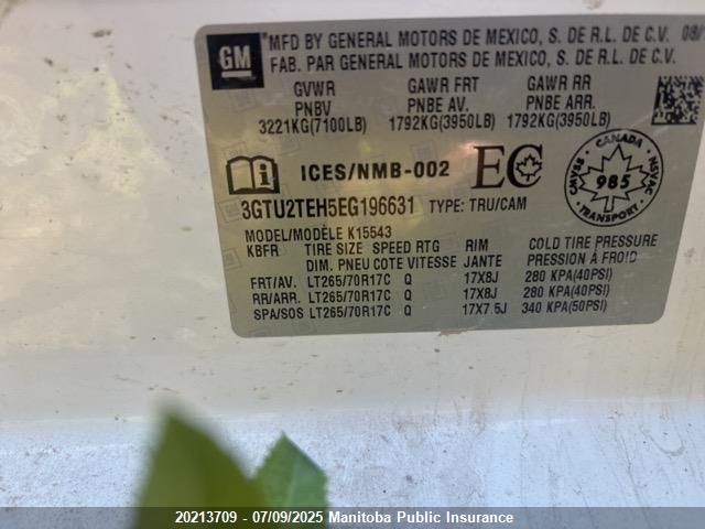3GTU2TEH5EG196631 GMC lv3 - vvt, aluminum, e85 max