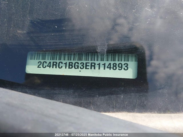 2C4RC1BG3ER114893 Chrysler Town and Country